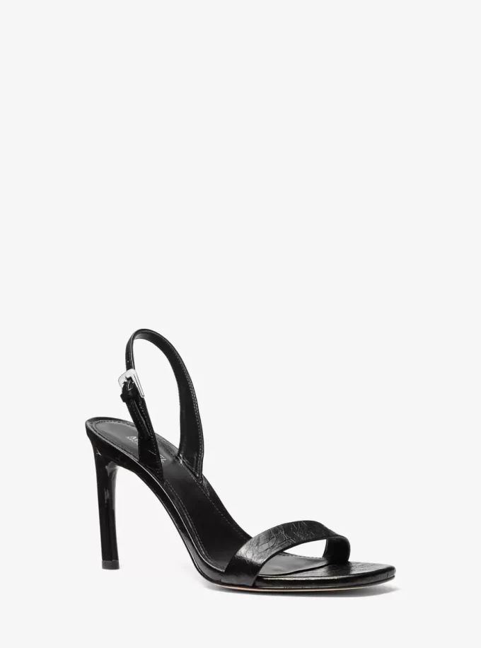 Kasia Crackled Leather Sandal Kasia Crackled Leather Sandal