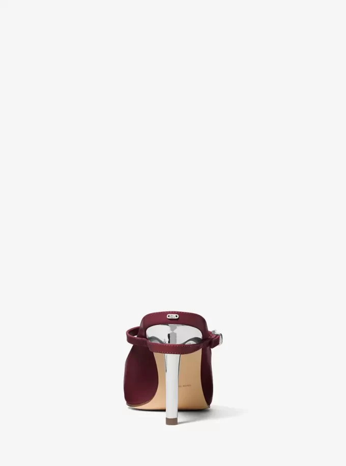 Kasia Leather High Mule Pump