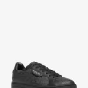 Keating Logo and Leather Sneaker