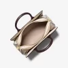 Laila Medium Color-Block Pebbled Leather Satchel