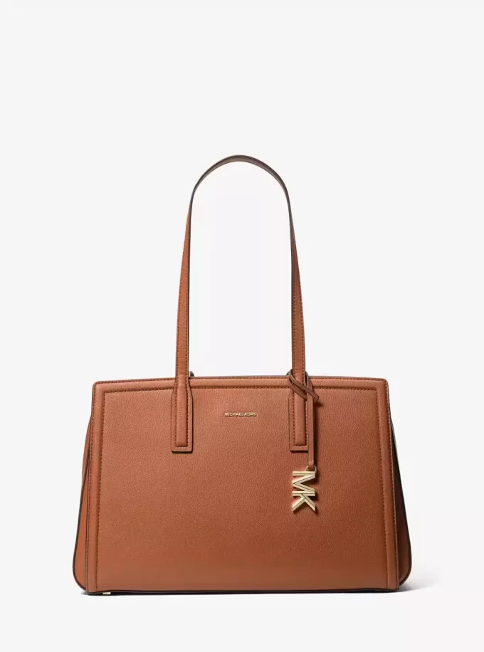 Laila Medium Leather Tote Bag Laila Medium Leather Tote Bag