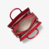 Laila Medium Metallic Signature Logo Satchel