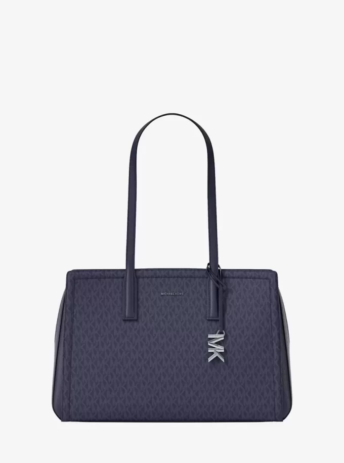 Laila Medium Signature Logo Tote Bag