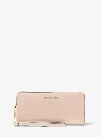 Leather Continental Wristlet