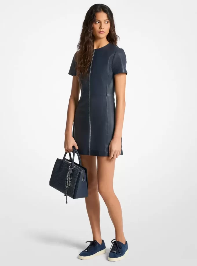 Leather Mini Dress