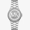Lennox Pavé Silver-Tone Watch