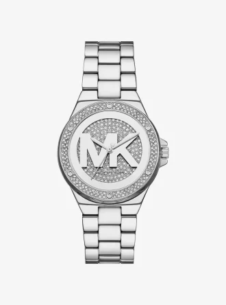 Lennox Pavé Silver-Tone Watch