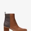 Lex Leather and Signature Logo Boot