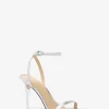 Liana Metallic Snake Embossed Leather Sandal