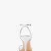Liana Metallic Snake Embossed Leather Sandal