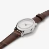 Limited-Edition Petite Maude Silver-Tone and Crocodile Embossed Leather Watch