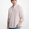 Linen and Cotton Blend Striped Shirt Linen and Cotton Blend Striped Shirt