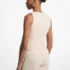 Linen and Cotton Twill Vest