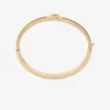 Lock Charm Leather Bangle Lock Charm Leather Bangle