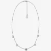 Logo Bezeled Pavé Necklace Logo Bezeled Pavé Necklace