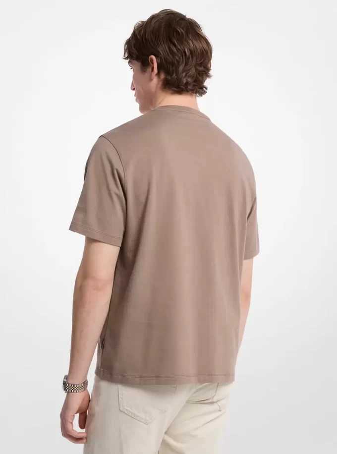 Logo Embossed Cotton Jersey T-Shirt Logo Embossed Cotton Jersey T-Shirt