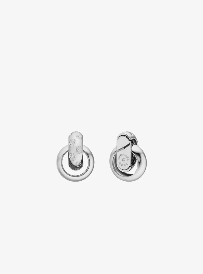 Logo Engraved Chunky Stud Earrings Logo Engraved Chunky Stud Earrings