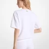 Logo Jacquard Knit Short-Sleeve Sweatshirt