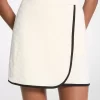 Logo Jacquard Knit Tech Skort