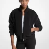 Logo Jacquard Sherpa Zip-Up Jacket