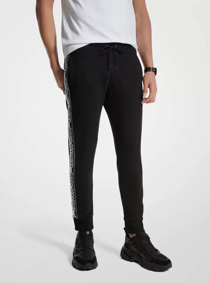 Logo Tape Cotton Blend Joggers Logo Tape Cotton Blend Joggers