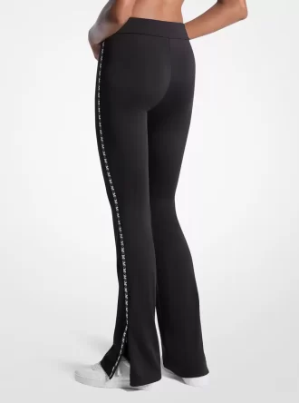 Logo Tape Flared Leggings