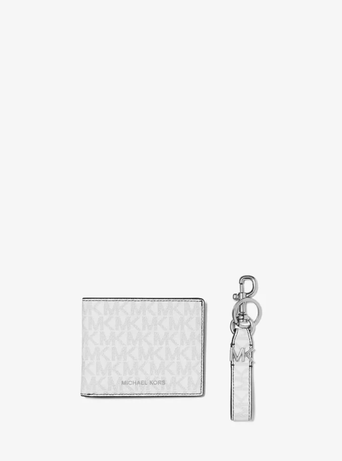 Logo Wallet and Key Chain Gift Set Logo Wallet and Key Chain Gift Set