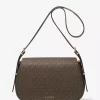 Lydia Medium Signature Logo Messenger Bag