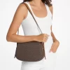 Lydia Medium Signature Logo Messenger Bag