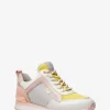 Maddy Color-Block Mixed-Media Trainer