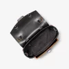 Manhattan Medium Contrast-Trim Leather Satchel