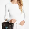 Manhattan Medium Contrast-Trim Leather Satchel