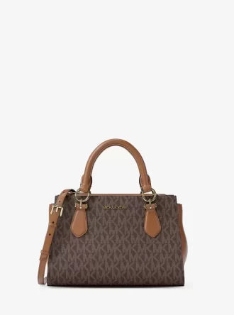Marilyn Small Signature Logo Messenger Bag