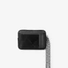 Medium Saffiano Leather Chain Card Case