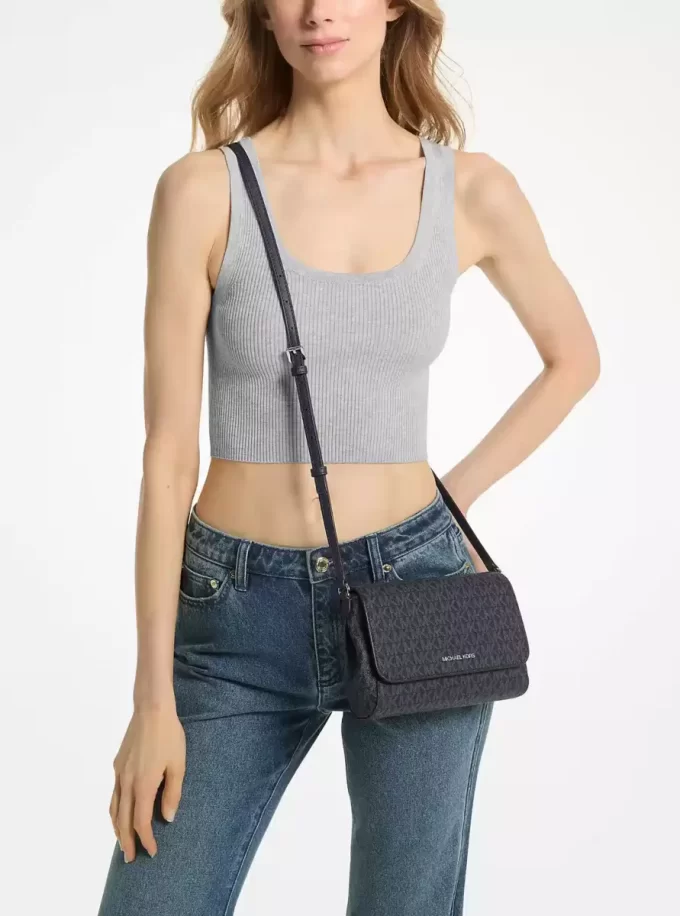 Medium Signature Logo Convertible Crossbody Bag Medium Signature Logo Convertible Crossbody Bag