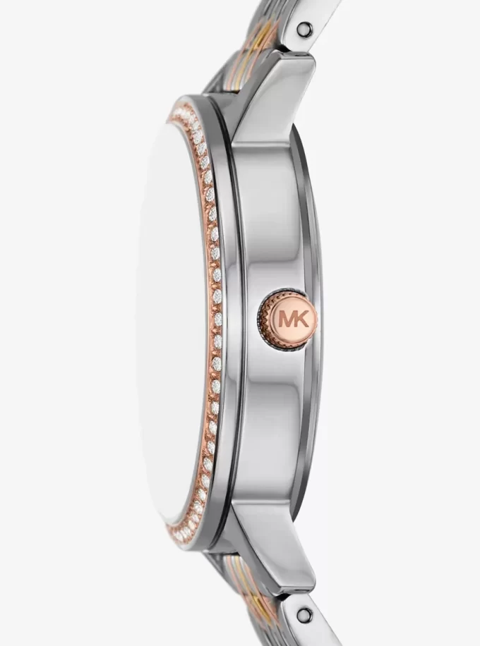 Melissa Pavé Tri-Tone Watch Melissa Pavé Tri-Tone Watch