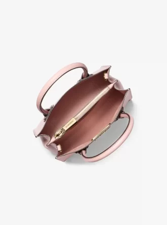 Mercer Medium Two-Tone Pebbled Leather Crossbody Bag