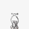 Merriam Snake Embossed Leather Block Heel Sandal