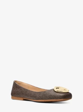 Milan Signature Logo Ballet Flat