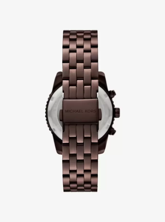 Mini Bryant Pavé Brown-Tone Watch
