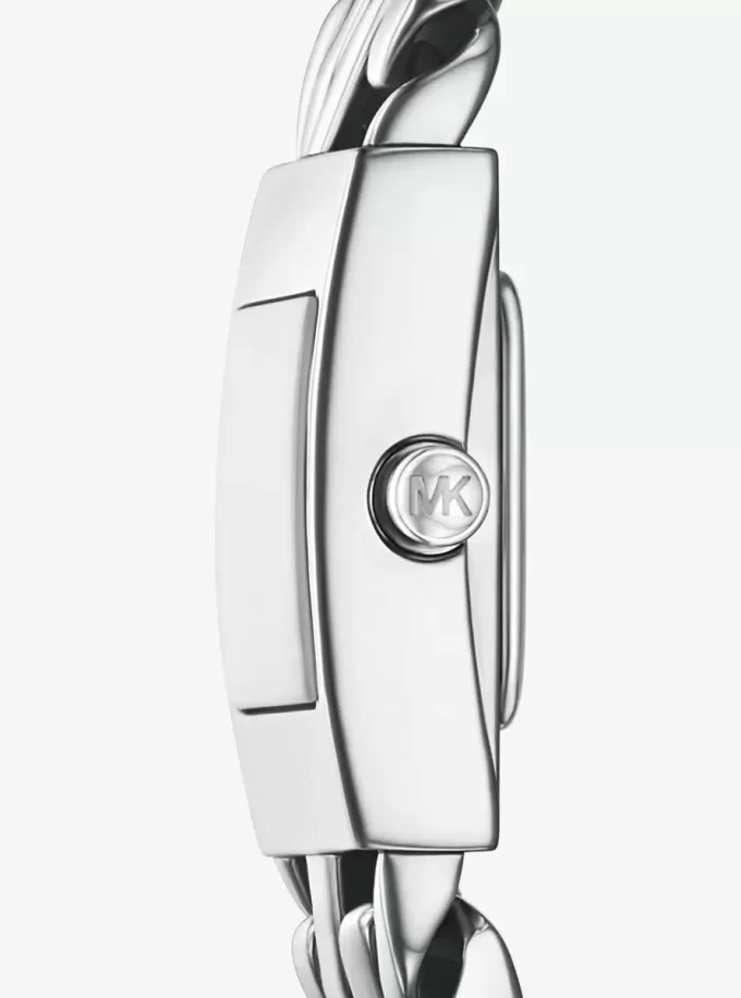 Mini Darrington Silver-Tone Chain-Link Watch