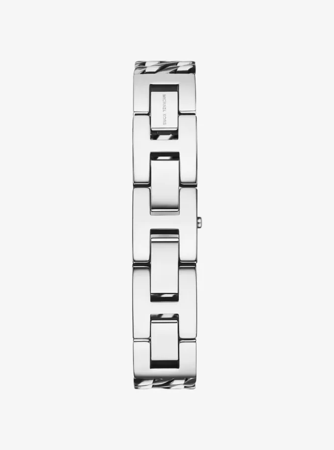 Mini Darrington Silver-Tone Chain-Link Watch