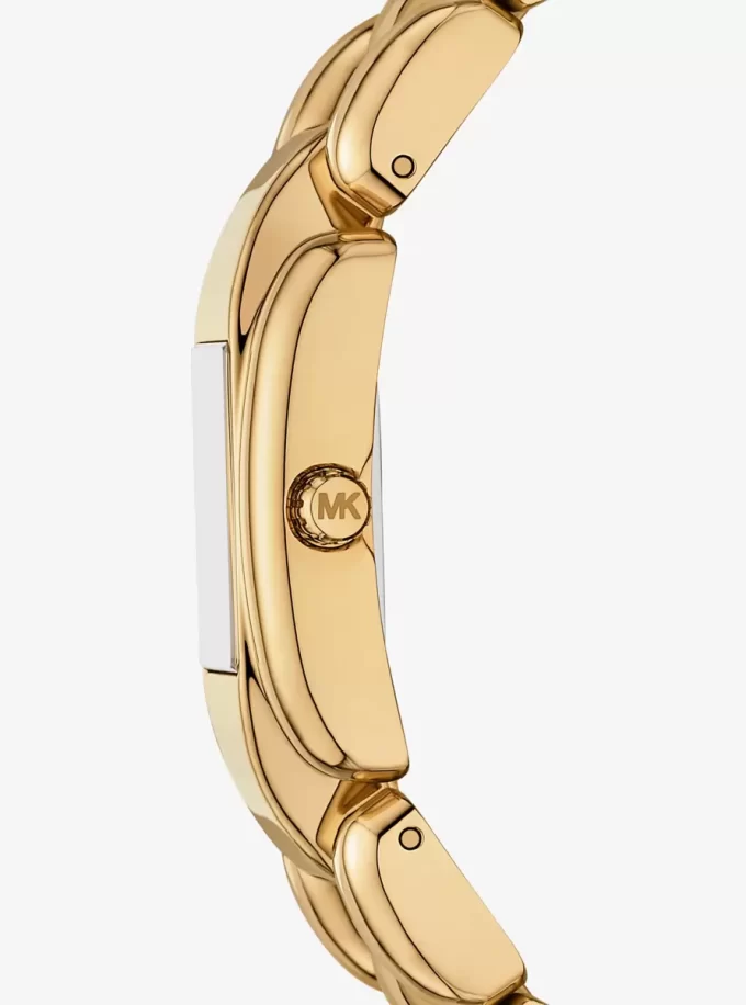 Mini Hally Pavé Gold-Tone Watch