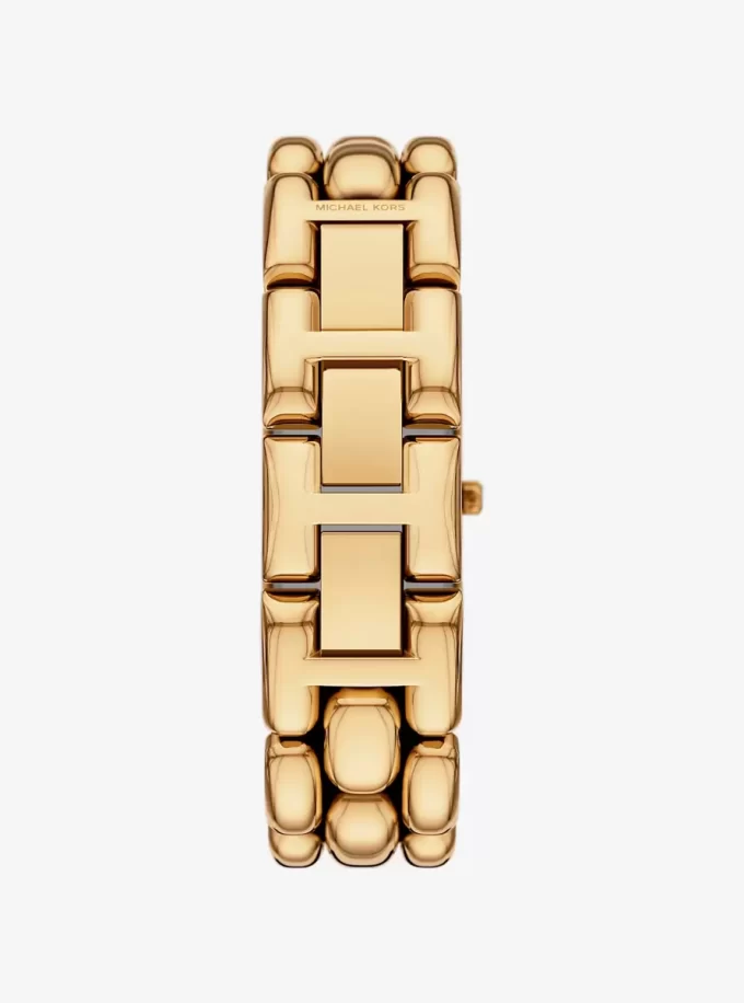 Mini Hally Pavé Gold-Tone Watch