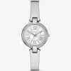 Mini Laney Silver-Tone Bangle Watch