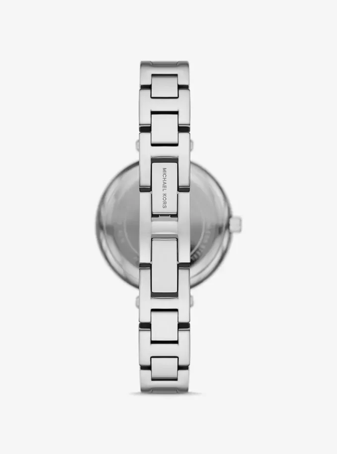 Mini Laney Silver-Tone Bangle Watch