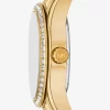 Mini Lexington Pavé Gold-Tone Watch