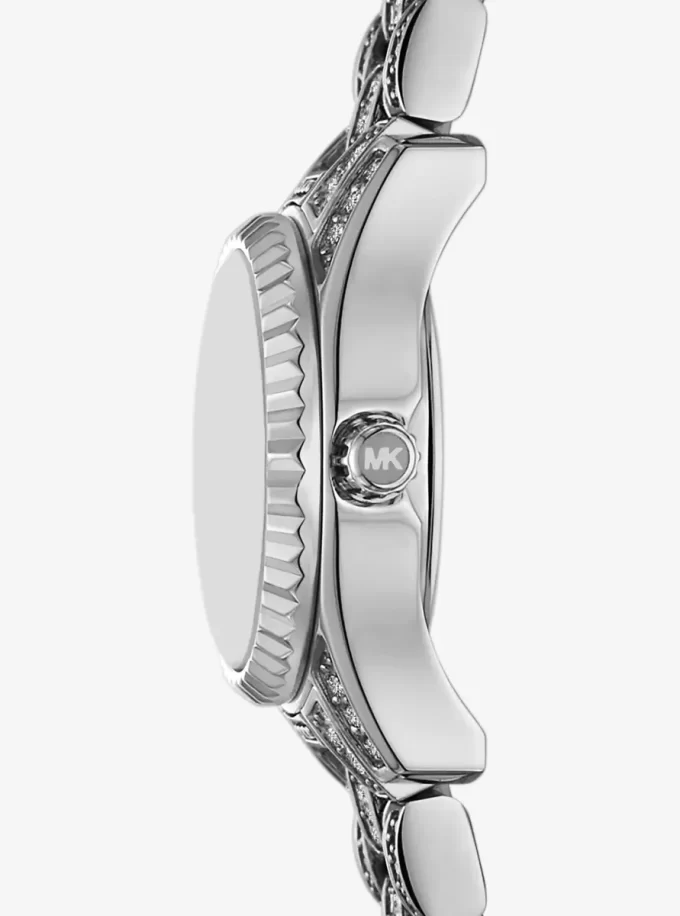 Mini Lexington Pavé Silver-Tone Watch