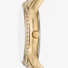 Mini Sage Pavé Gold-Tone Watch