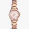 Mini Sage Pavé Rose Gold-Tone Watch